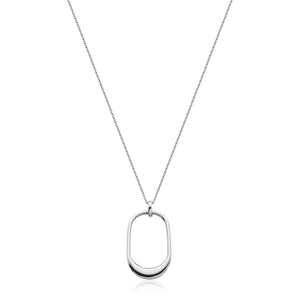 Steelx Stainless Steel 26" + 2" Chain with Sleek Cubed Pendant