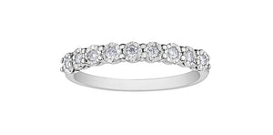 10K White Gold Diamond "Illuminaire" Anniversary Ring
