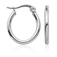 Steelx Stainless Steel Small Oval Hoops