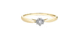 10K Yellow/White Gold "Illuminaire" Diamond Engagement Ring