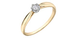 10K Yellow/White Gold "Illuminaire" Diamond Engagement Ring