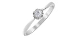 10K White Gold "Illuminaire" Diamond Engagement Ring