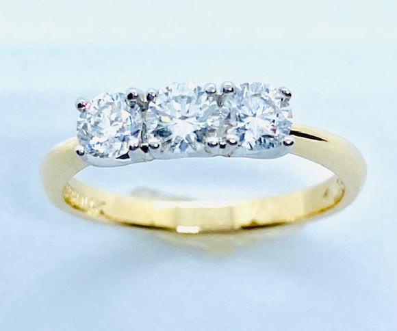 14K White Gold Certified Canadian Diamond Anniversary Ring