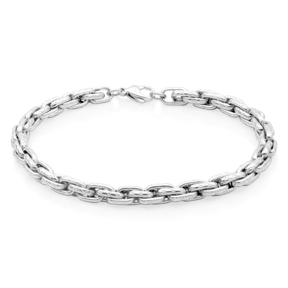 Steelx Stainless Steel 5.5mm Anchor Chain Bracelet 8.5