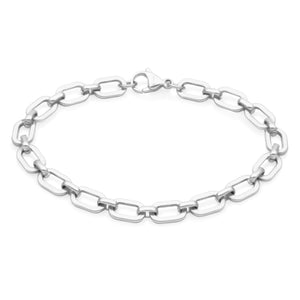 Steelx Stainless Steel High Polish Link Chain Bracelet 7.5"