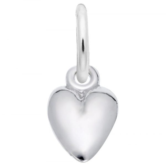 Sterling Silver Small Puff Heart