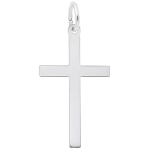 Sterling Silver Large Plain Cross