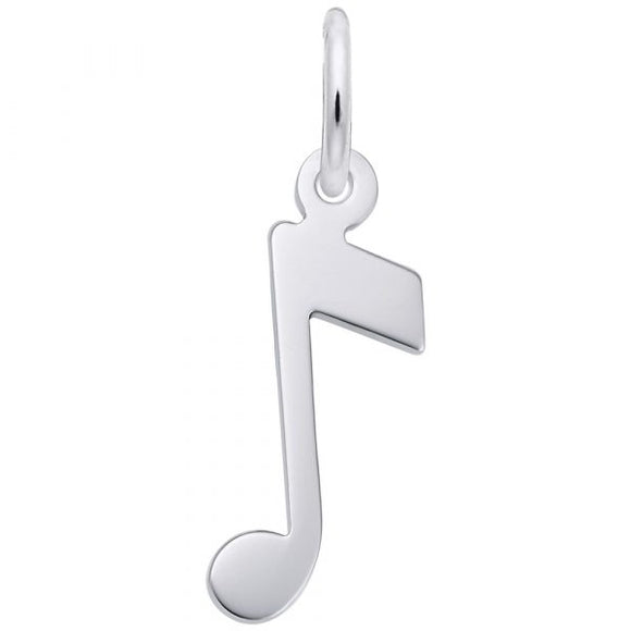 Sterling Silver Music Note