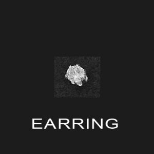 Sterling Silver Small Round Cubic Stud Earring