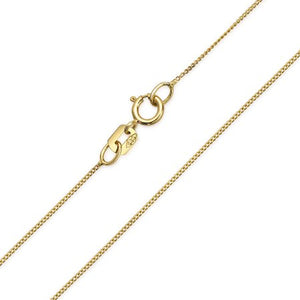 10K Yellow Gold 20" Very Light Curb Chain