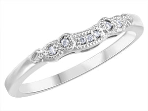 10K White gold Matching Diamond Band