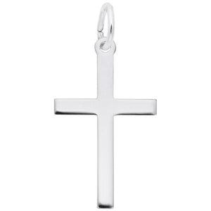 Sterling Silver Medium Plain Cross