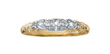 10K Yellow/White Gold Diamond Engagement Ring