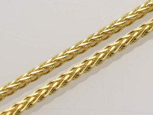10K Yellow Gold 18" Medium Wheat Chain