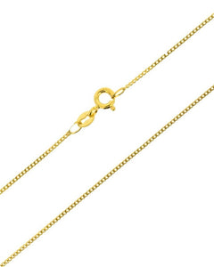 10K Yellow Gold 22" Light Weight Curb Chain