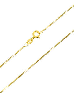 10K Yellow Gold 20" Medium Curb Link Chain