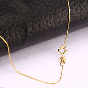 10K Yellow Gold 18" Box Link Chain